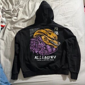 Black Hoodie with Graphic Design